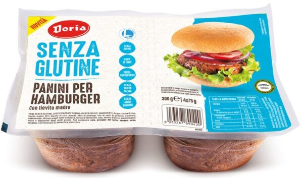 DORIA PANINI HAMBURGER 4X75G